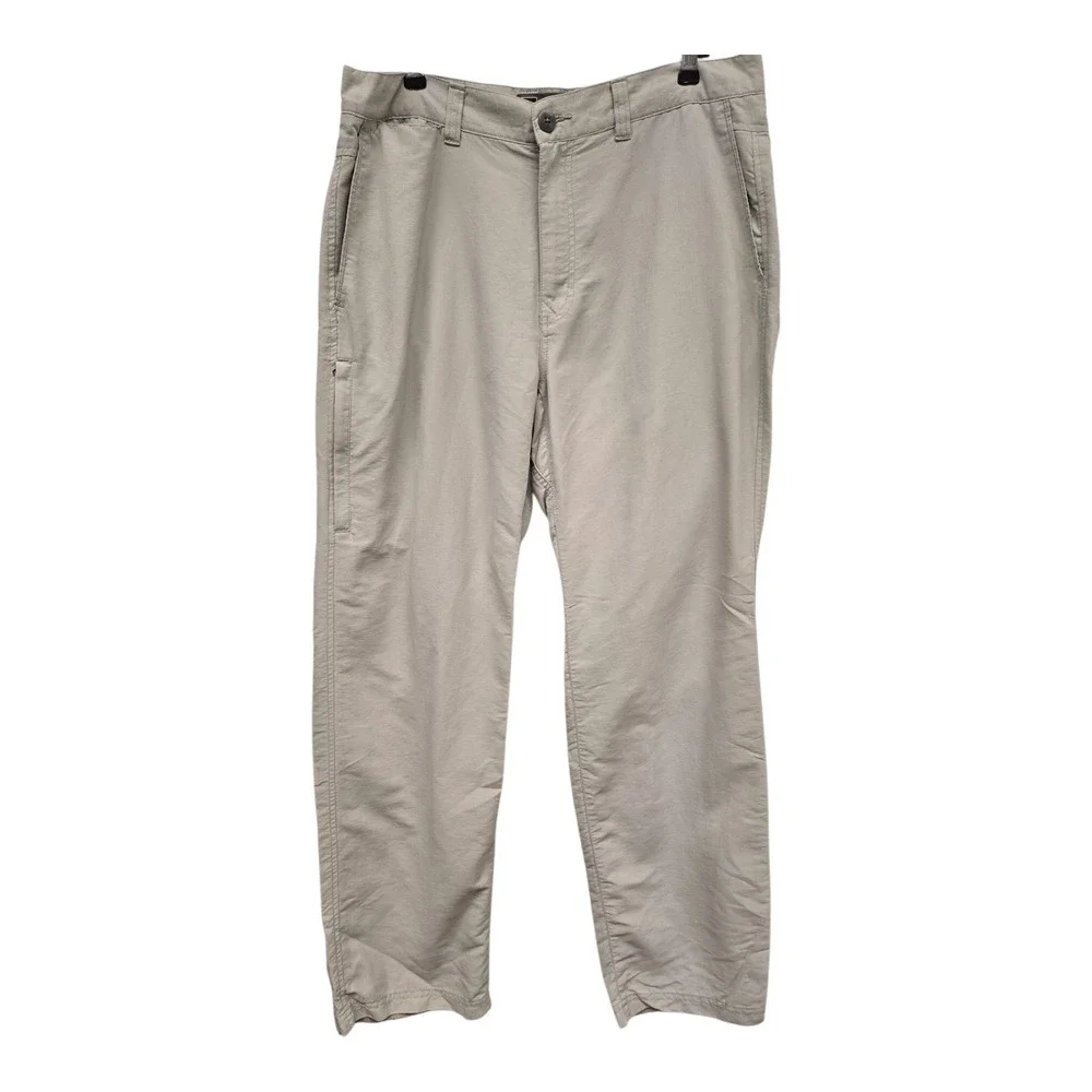 REI Co-op Tan Hiking Pants Mens 34x32 Lightweight Nylon Outdoor Trail